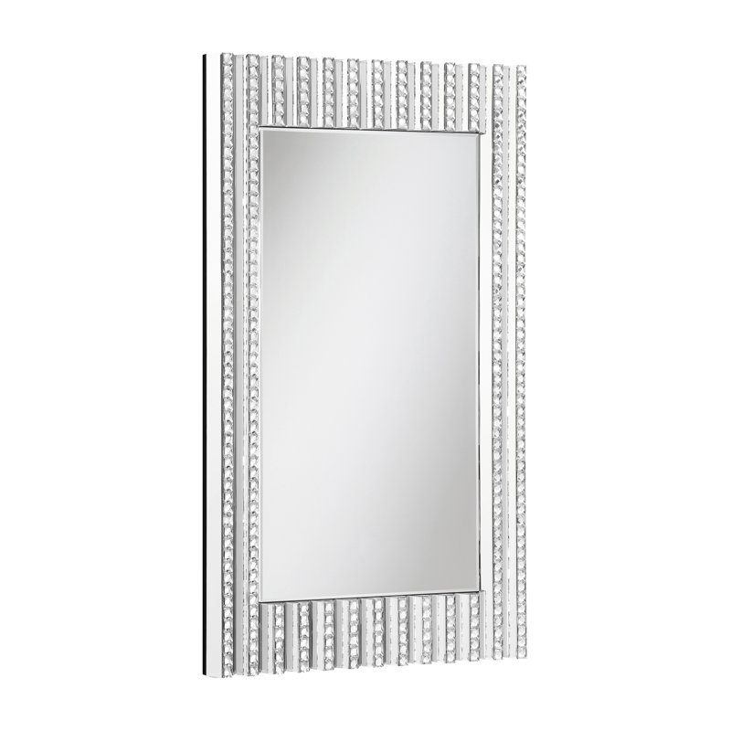  Crystal Wall Mirror Silver