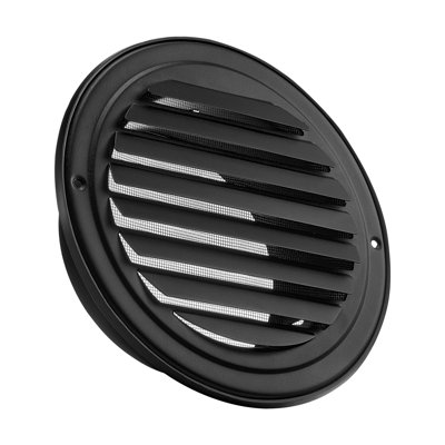 Round Wall Vent Cover Stainless Steel AC Vent Black
