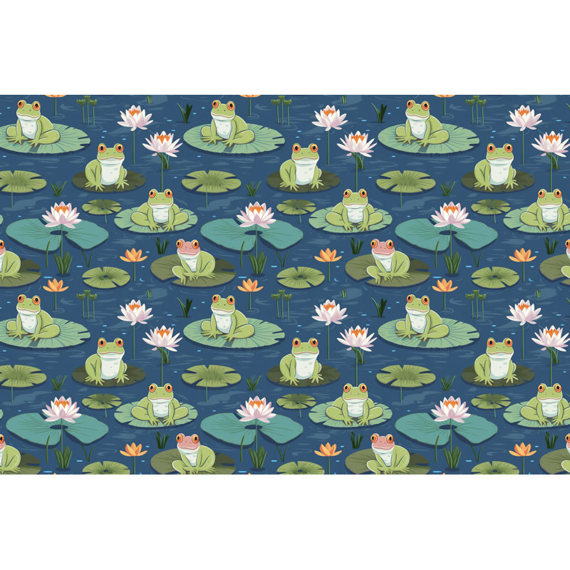 Rideau de douche Yocasta Frog, H 73 po x l 70 po