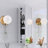 12" Rectangular Aluminum Medicine Cabinet With Mirror