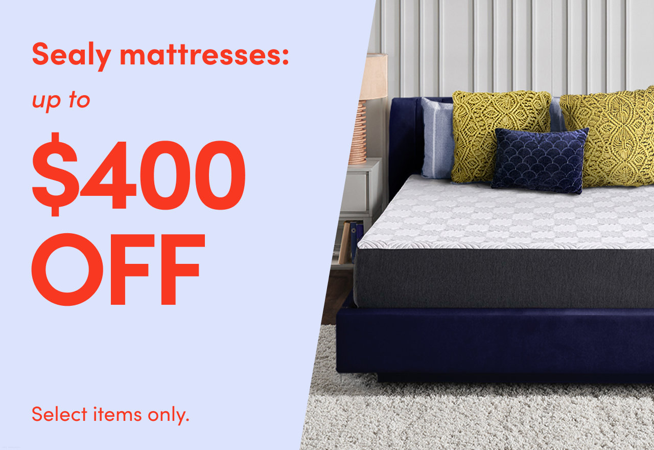 Sealy mattresses: up to $400 off