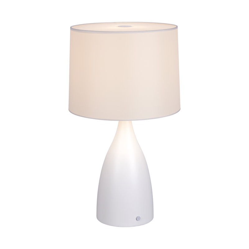 Lampe de table, Blanc, H 31,65 po x l 17,71 po x P 17,71 po, Blanc