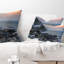 Coussin lombaire noir foncé en mer