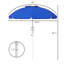 Parasol d'extérieur avec inclinaison