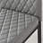 Morgan Hatched Faux Leather Sleek Metal Leg Luxury Dining Chairs-980232192-980232199