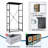4 Drawer Dresser for Bedroom, Narrow Chest of Drawers, Wooden Top and Study Iron Frame 18"x37.5"-(WxH)