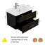 Ensemble de meuble-lavabo mural noir brillant 30 po avec lavabo-61203168-61203169