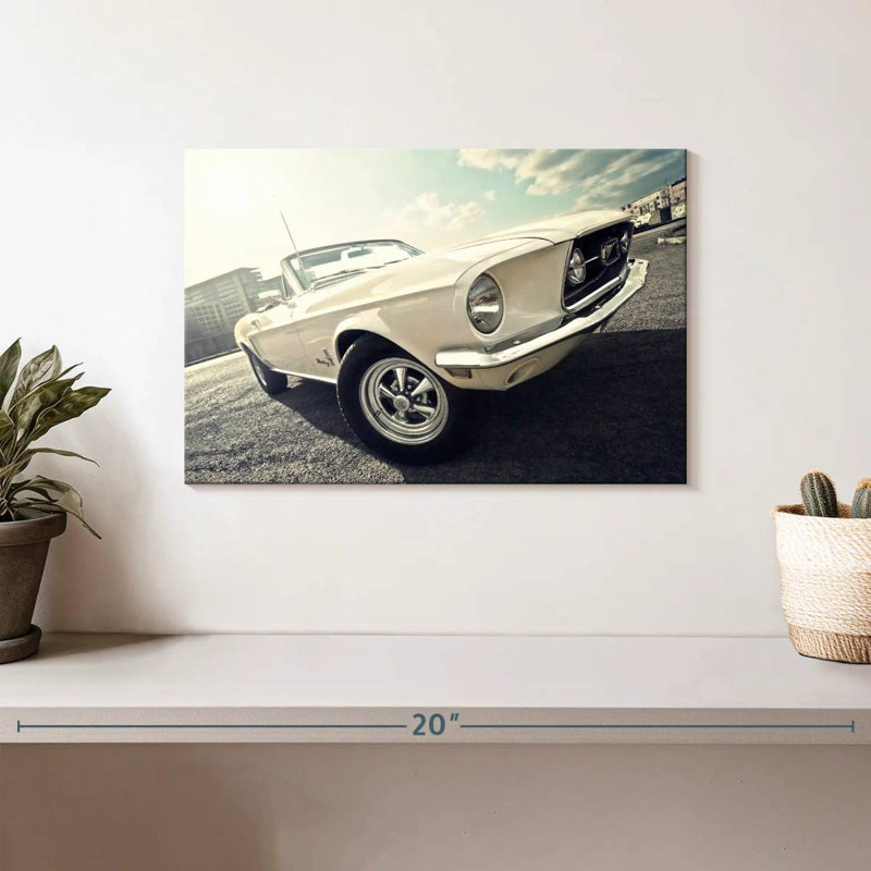 Voiture décapotable Ford Mustang de 1968, H 8 po x l 12 po