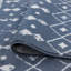 Tapis bleu géométrique moderne-418560662