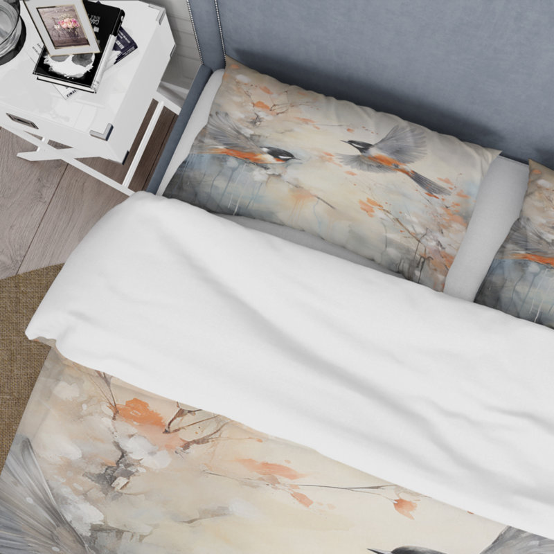 Ensemble de housse de couette en microfibre / polyester Bird Avian Symphony I