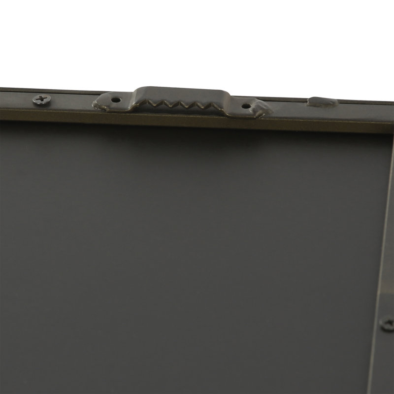 Brette Metal Flat Wall Mirror, Bronze