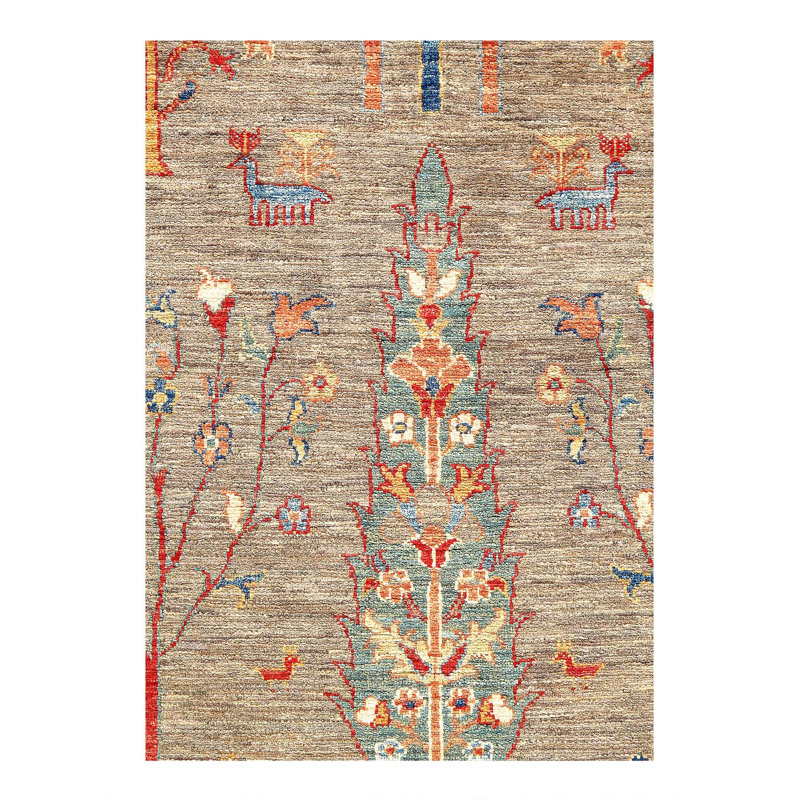 Abstract Area Rug in Gray