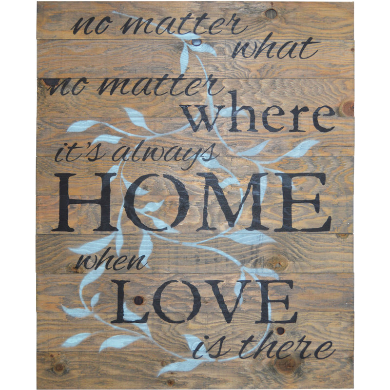 Handmade Farmhouse Wall Decor on Wood, Natural/Rustic