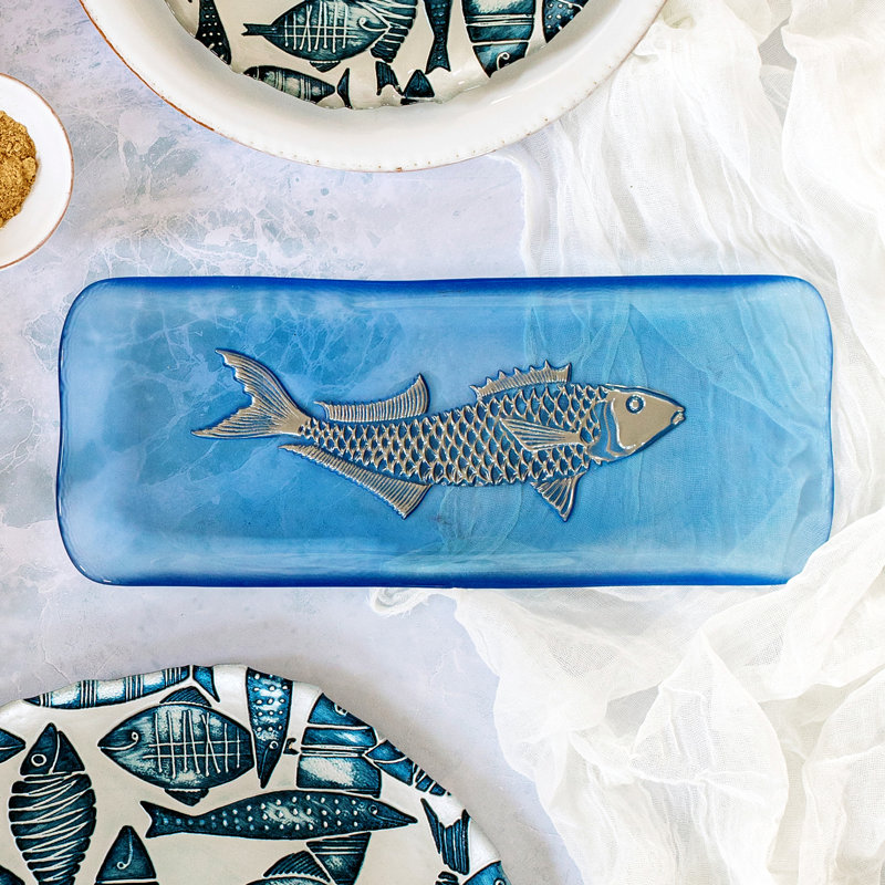 VIETRI Isola Glass Tray
