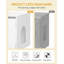 Cat Litter Box Enclosure for 2 Cats, Hidden Litter Box Furniture Cabinet, Double Layer Indoor Cat House, Can be Used as TV Cabinet, 140 x 48.3 x 48 cm, White 