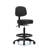Sybil Backed Adjustable Height Ergonomic Lab Stool with Footring Pedestal Base-30672141-30672134-30672132
