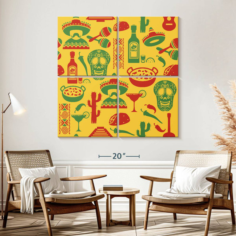 Kerner Mexican Icons, 57" H x 57" W