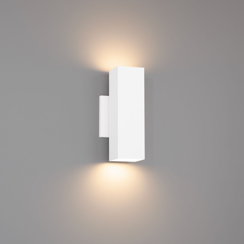 Cubix 12" Dimmable LED Double Up and Down Indoor / Outdoor Wall Light With Color Temperature Switch (2700K/3000K/3500K/4000K/5000K)