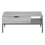 Table basse, L 42 po, rectangulaire, cocktail, plateau relevable, métal, contemporain, moderne-1629912964