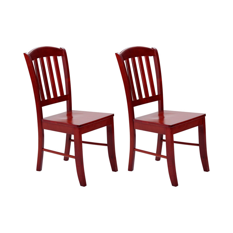Side chair Set Surrey of Solid Wood, Mahogany
