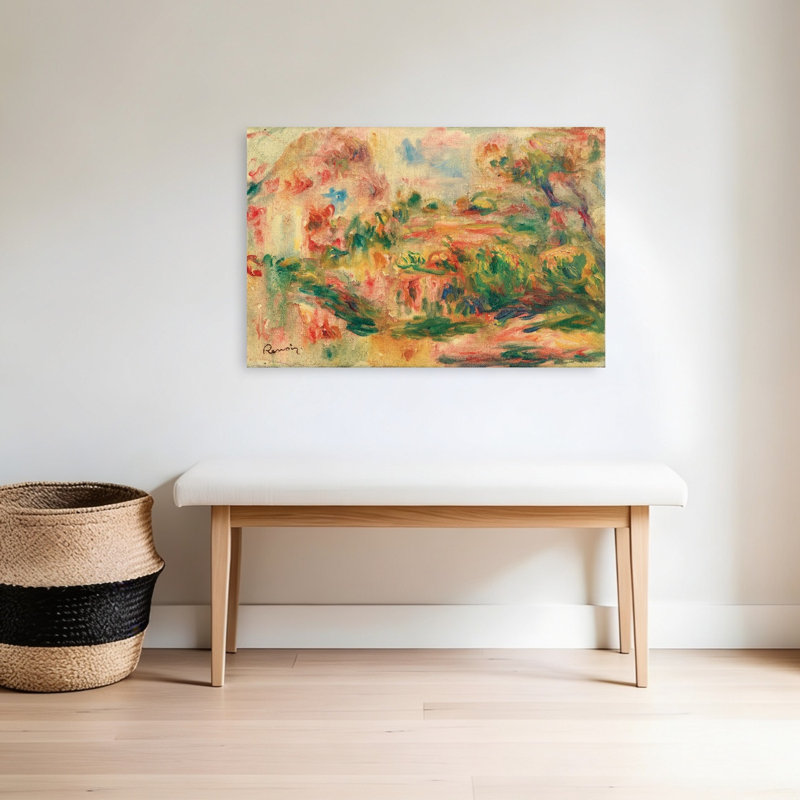 Paysage 1919, abstrait classique coloré, impression d'art mural, 24" H x 36" W