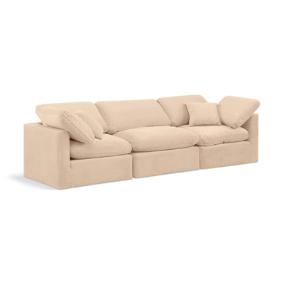 Itala 105'' Velvet Sofa