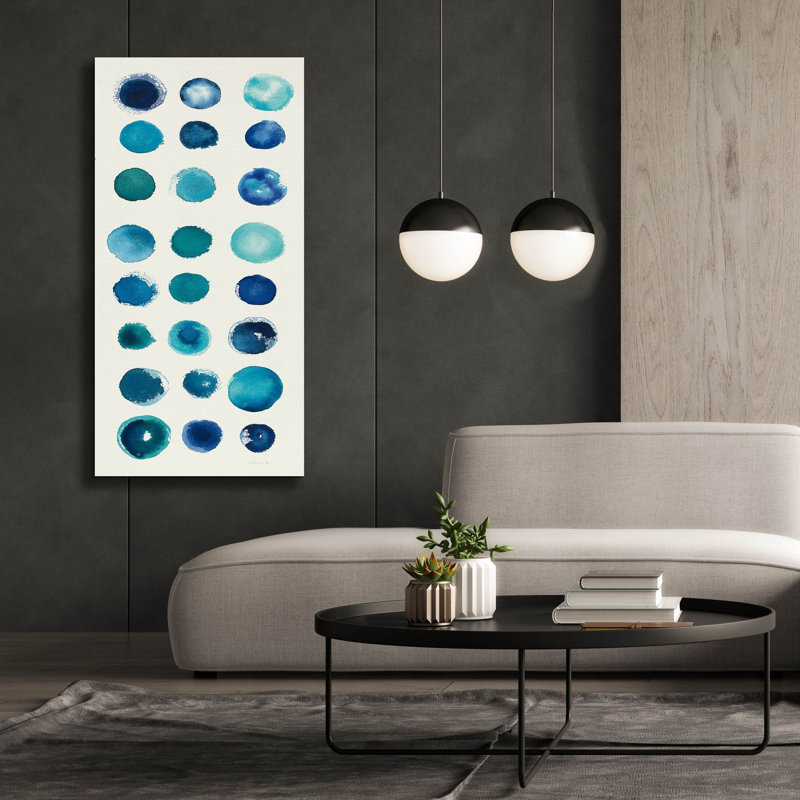 «Spot Of Rain 3» par Shirley Novak, art mural sur toile, H 60 po x l 30 po x P 1,5 po