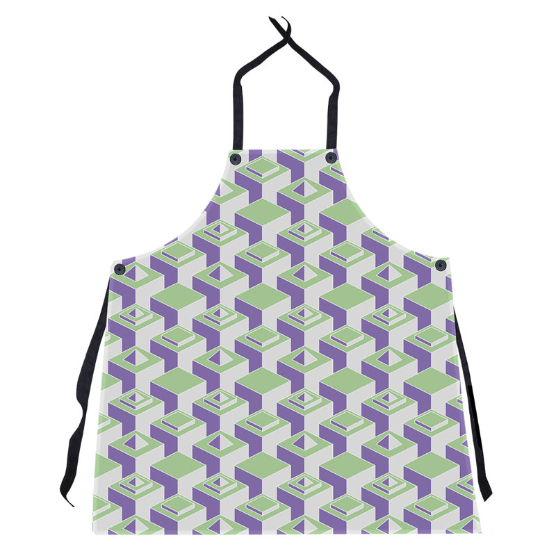 Tablier de gratte-ciels, Vert/mauve