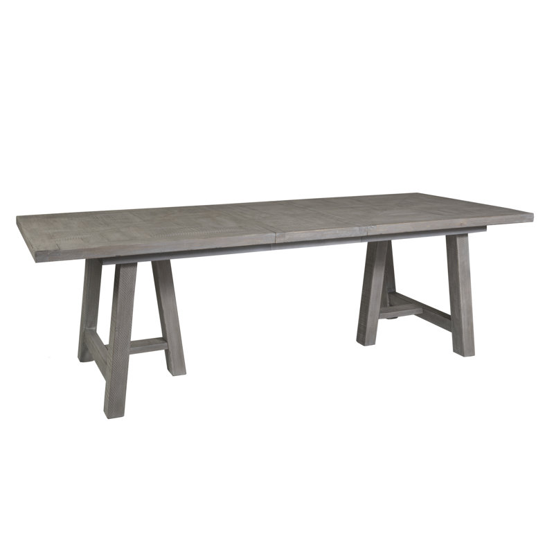 Ellerbe Extendable Pine Solid Wood Dining Table