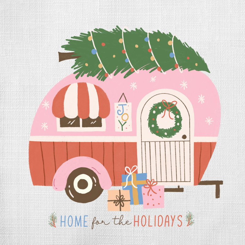 Coussin Christmas illustration_8, 18 po x 18 po
