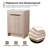 Authneil 24" Freestanding Bathroom Vanity with Sink, Floor Standing Vanity With 2 Doors and Ceramic Basin Sink Top-1729912050-1729912051