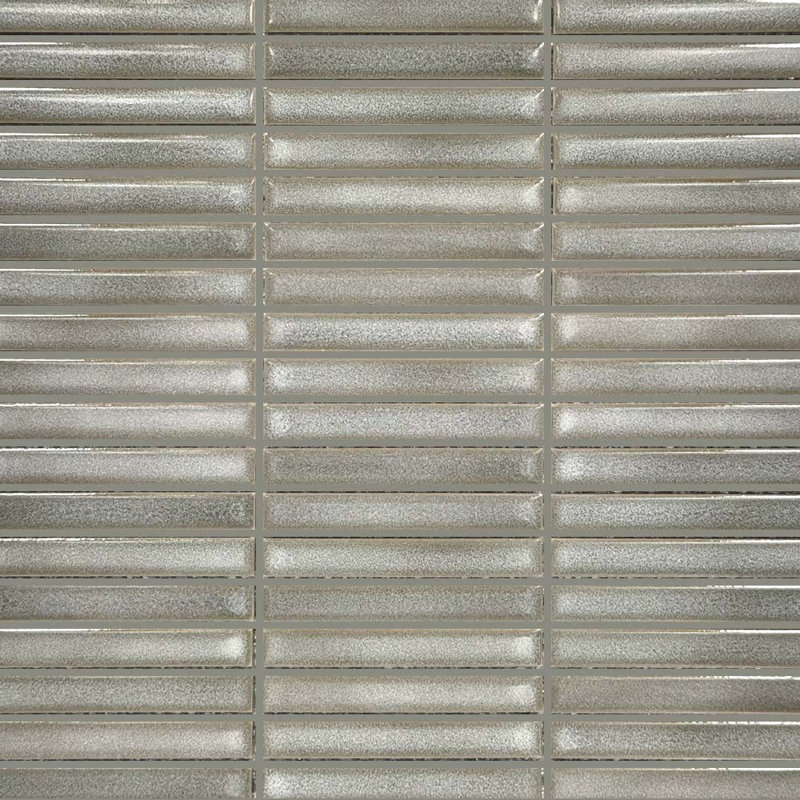 Sticks Porcelain 0.5x4 Mosaic, Gray