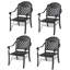 Chaises de jardin pour l'extérieur - Structure en aluminium, coussins beiges, résistant aux intempéries pour patio-298817828-277907949