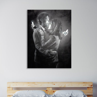 « mobile lovers », reproduction d’impression sur toile tendue