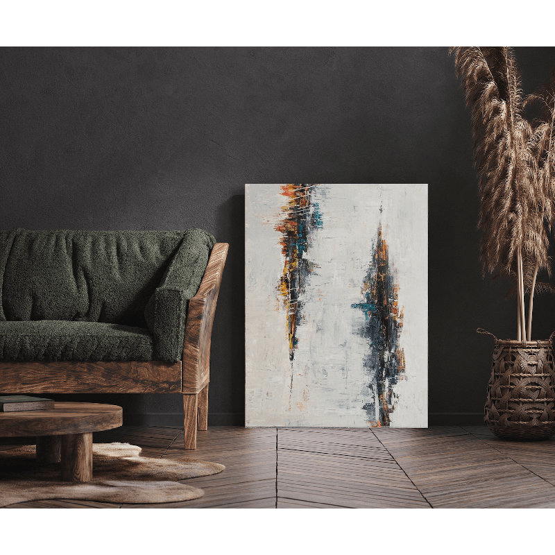 Distortion On Canvas Hand Embellished Art Print by John Beard, 40" H x 30" W x 1.5" D