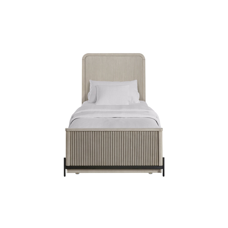 Lit gigogne double Taupe