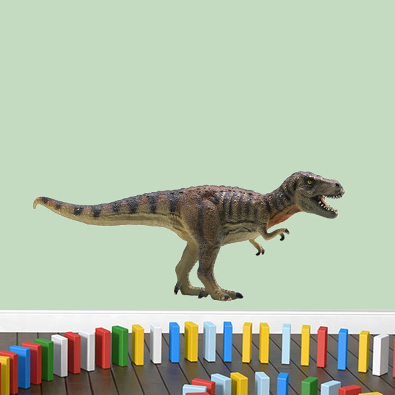 Décalcomanie murale à imprimé tyrannosaure rex, H 12 po x l 28 po