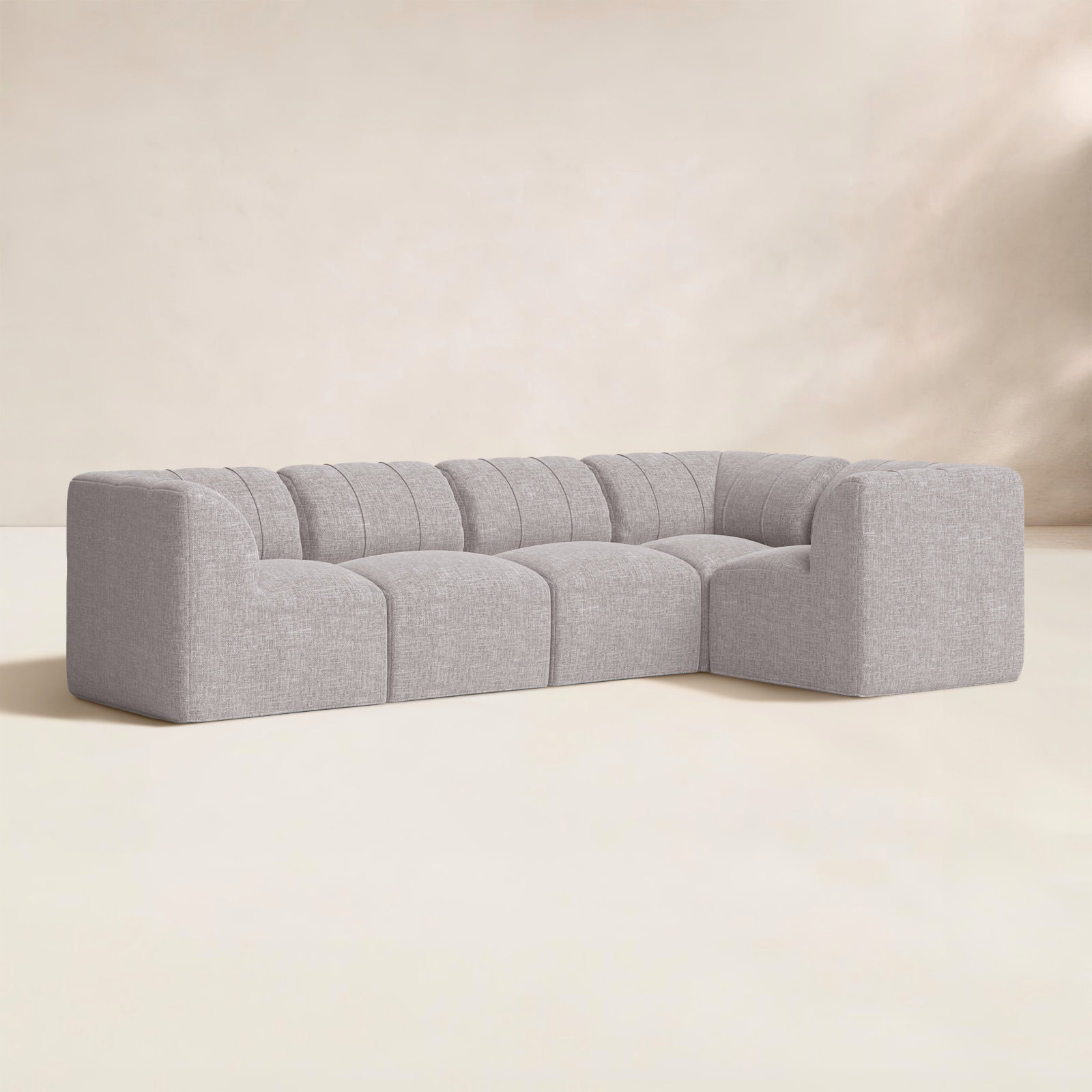 Praia 102" Sunbrella® Modular Outdoor Sofa, Cast Silver Sunbrella®