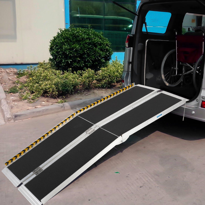 DEXSO Foldable L Threshold Ramp, 6ft