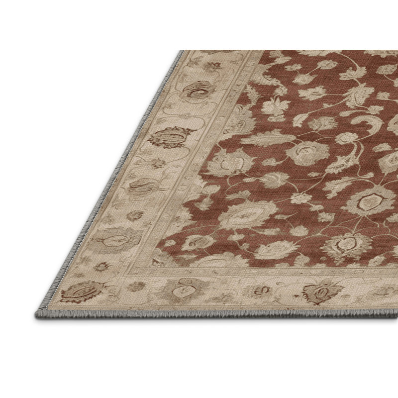 Tapis gris lavable à la machine, Rectangulaire 8 pi x 12 pi