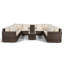 Yancey 5 Seater Rattan Corner Sofa Set