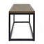 Banc industriel en bois et métal Jeco-869060309
