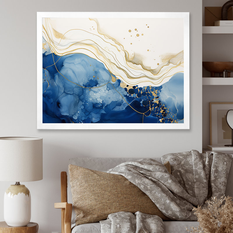 «Sunlight Breaking In The Waves I», reproduction sur toile, Cadre photo blanc, H 30 po x l 40 po x P 1,5 po