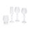 Ensemble de 4 verres à vin Mireida