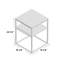 Table de bout avec rangement Rosalynd