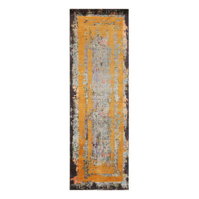 One-of-a-Kind 3'2" X 9'1" Hand Knotted Area Rug