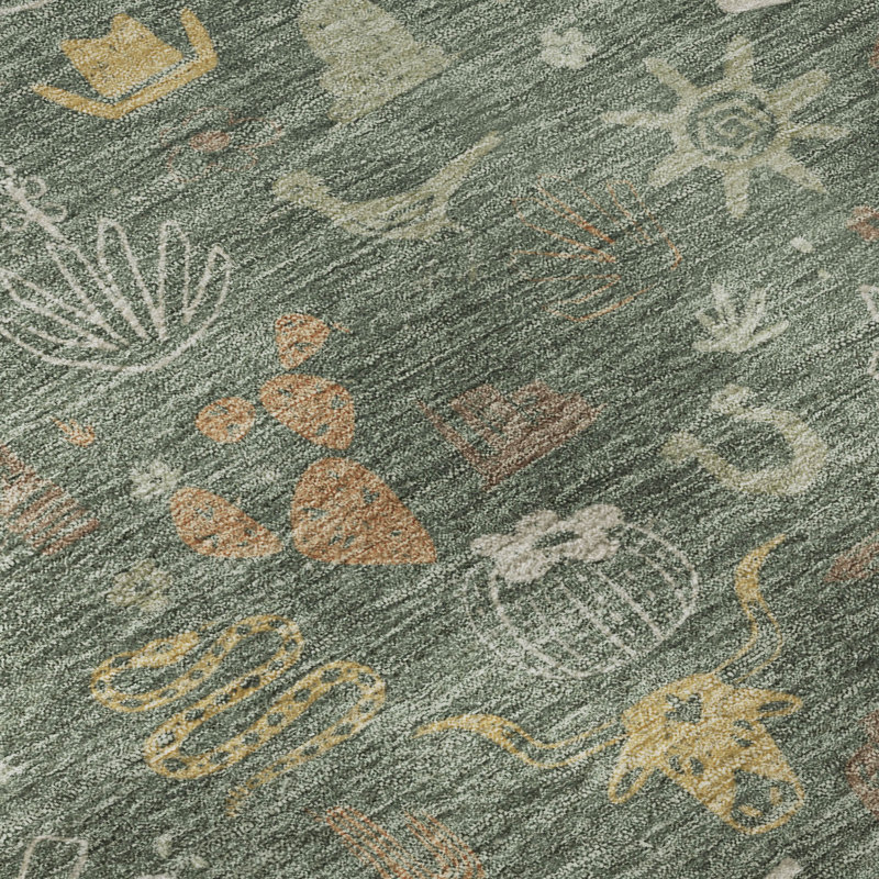 Tapis de qualité supérieure lavable à la machine Villers, Basil, 10' x 14'