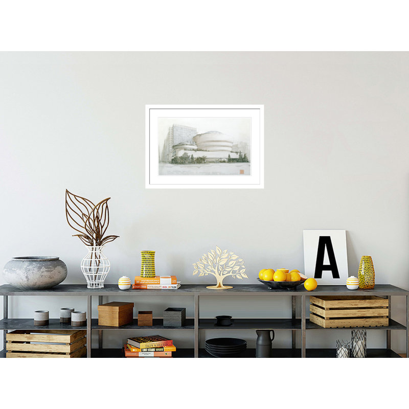 «Solomon R. Guggenheim Museum New York NY» par Frank Lloyd Wright, impression giclée encadrée, H 20,77 po x l 29,5 po