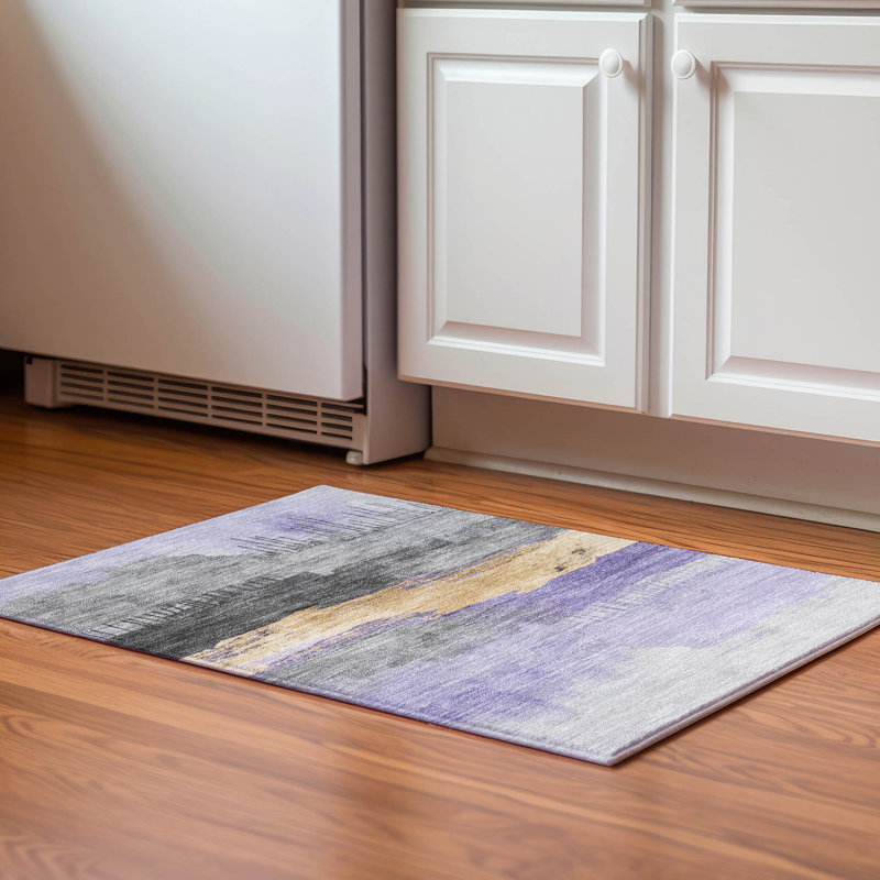 Premium Machine Washable Fairwood AMF1880 Modern Rug, Rectangle 1'8" x 2'6"