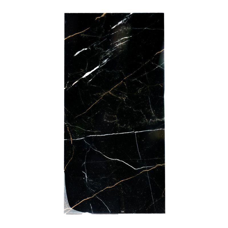 Splendor 23.7'' W x 47.25'' L Porcelain Singular Tile, Black